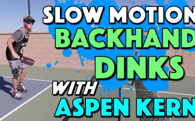 Slow Motion Pickleball Backhand Dinks with Aspen Kern