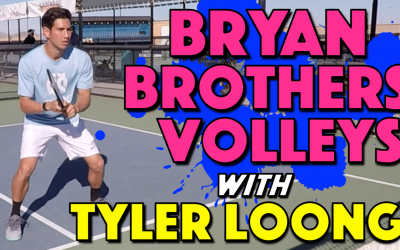 Bryan Brothers Volleys with Tyler Loong | Tennis champions volley drill adapted for pickleball