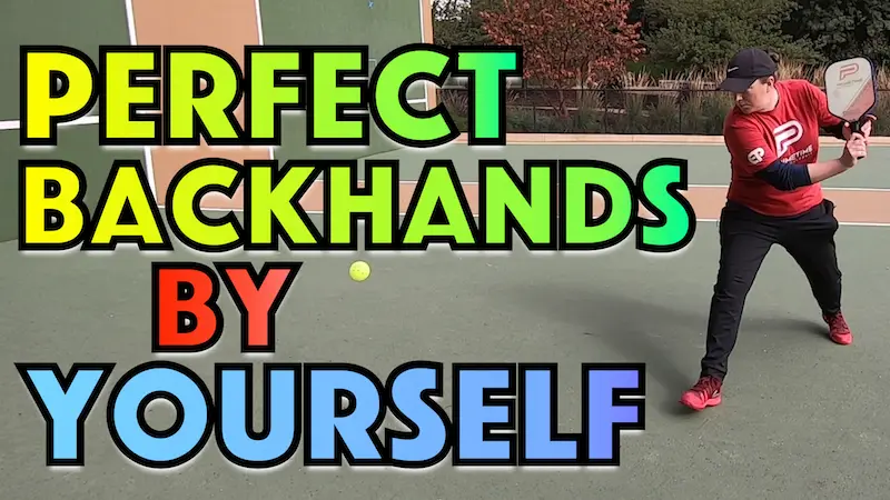 5 Wall Drills For Perfect Pickleball Backhands You Can Do BY YOURSELF