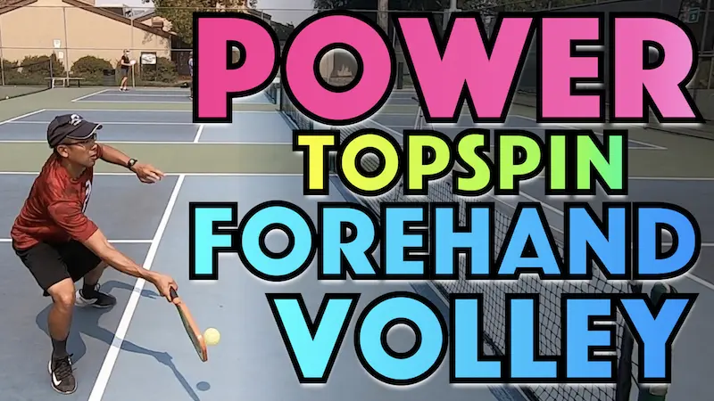 Forehand Topspin Volley For Maximum Offense